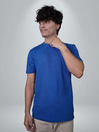 Basic Cobalt Blue Regular Fit Tee