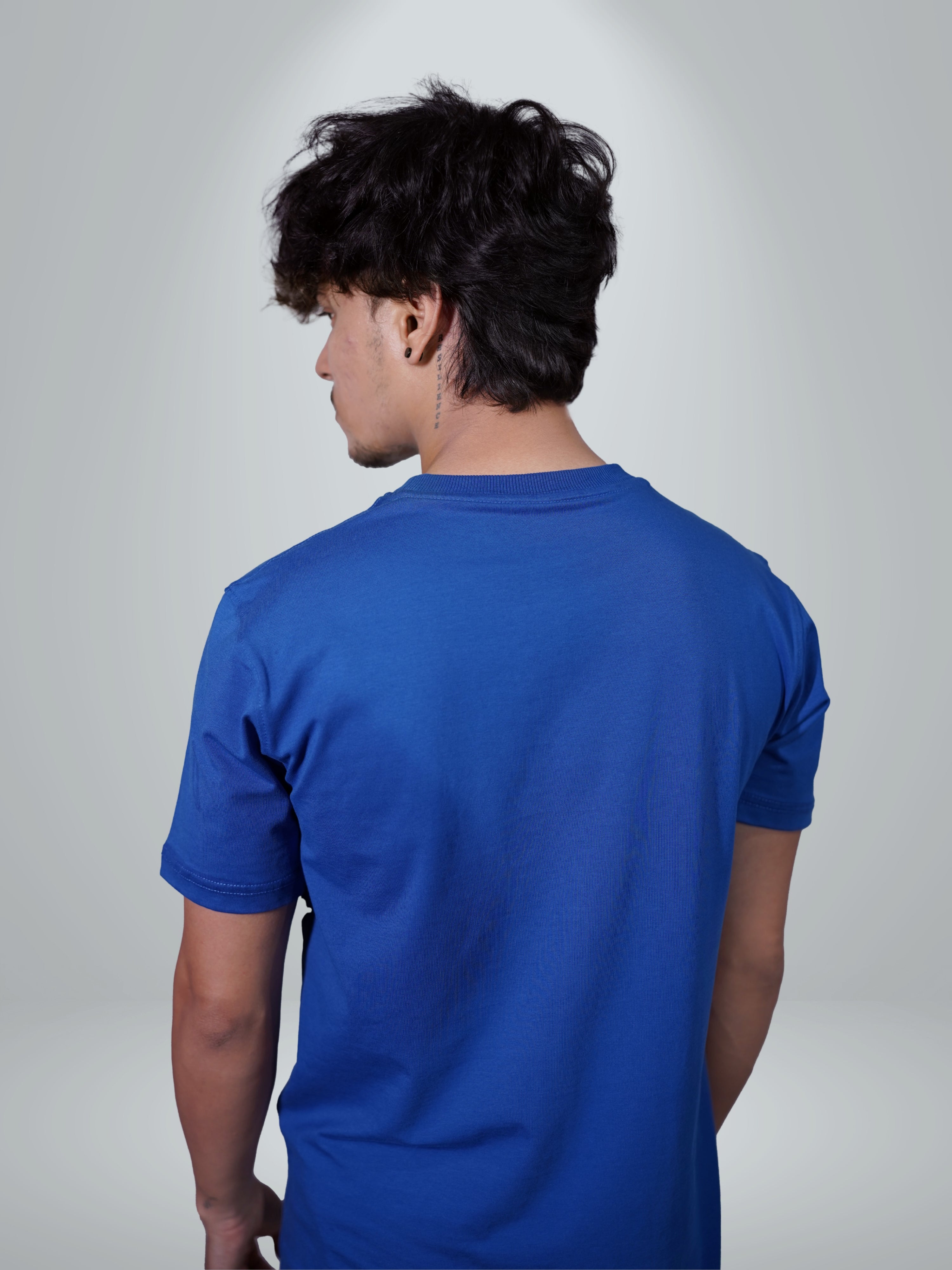 Basic Cobalt Blue Regular Fit Tee