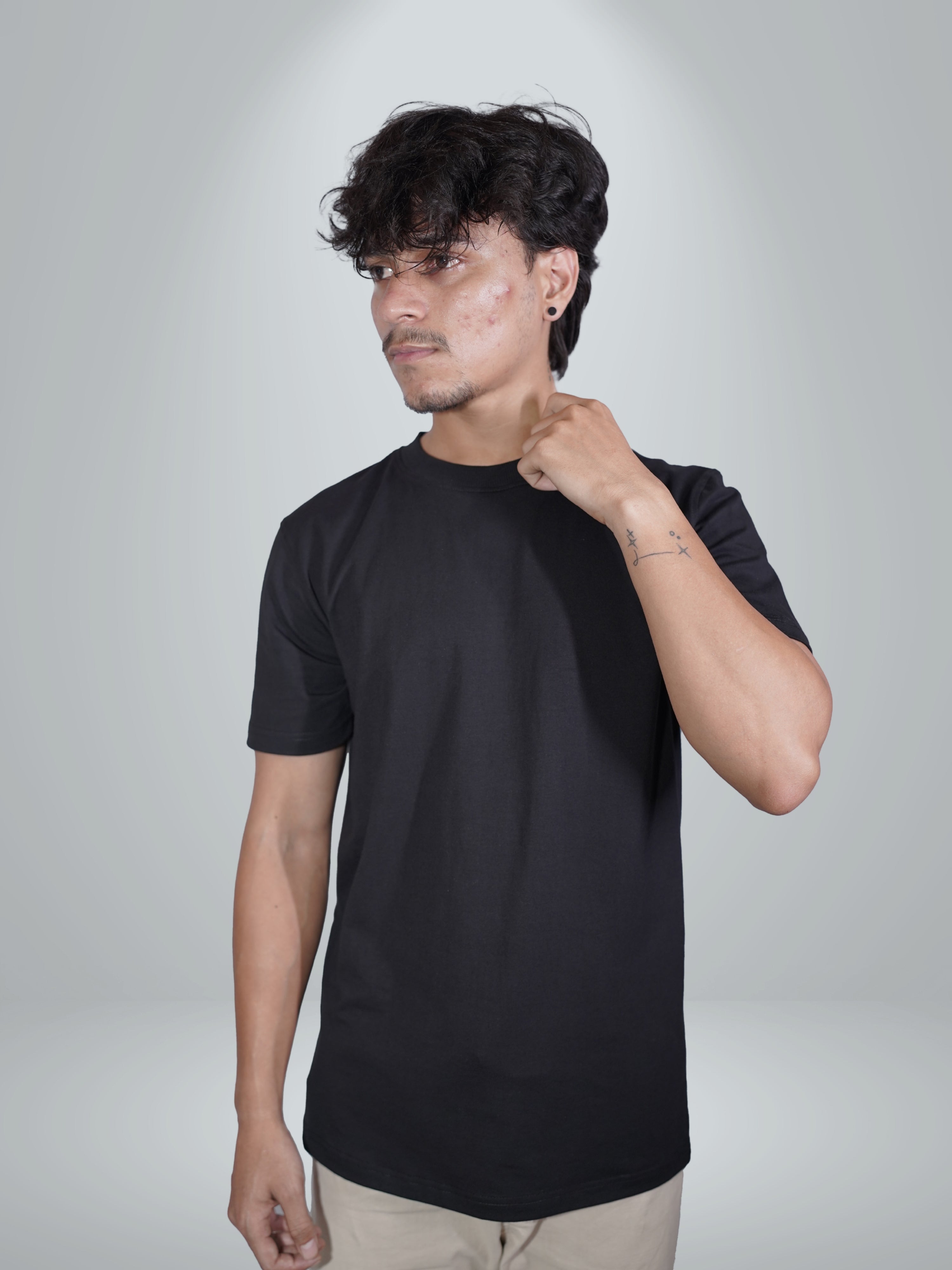 Basic Black Regular Fit Tee
