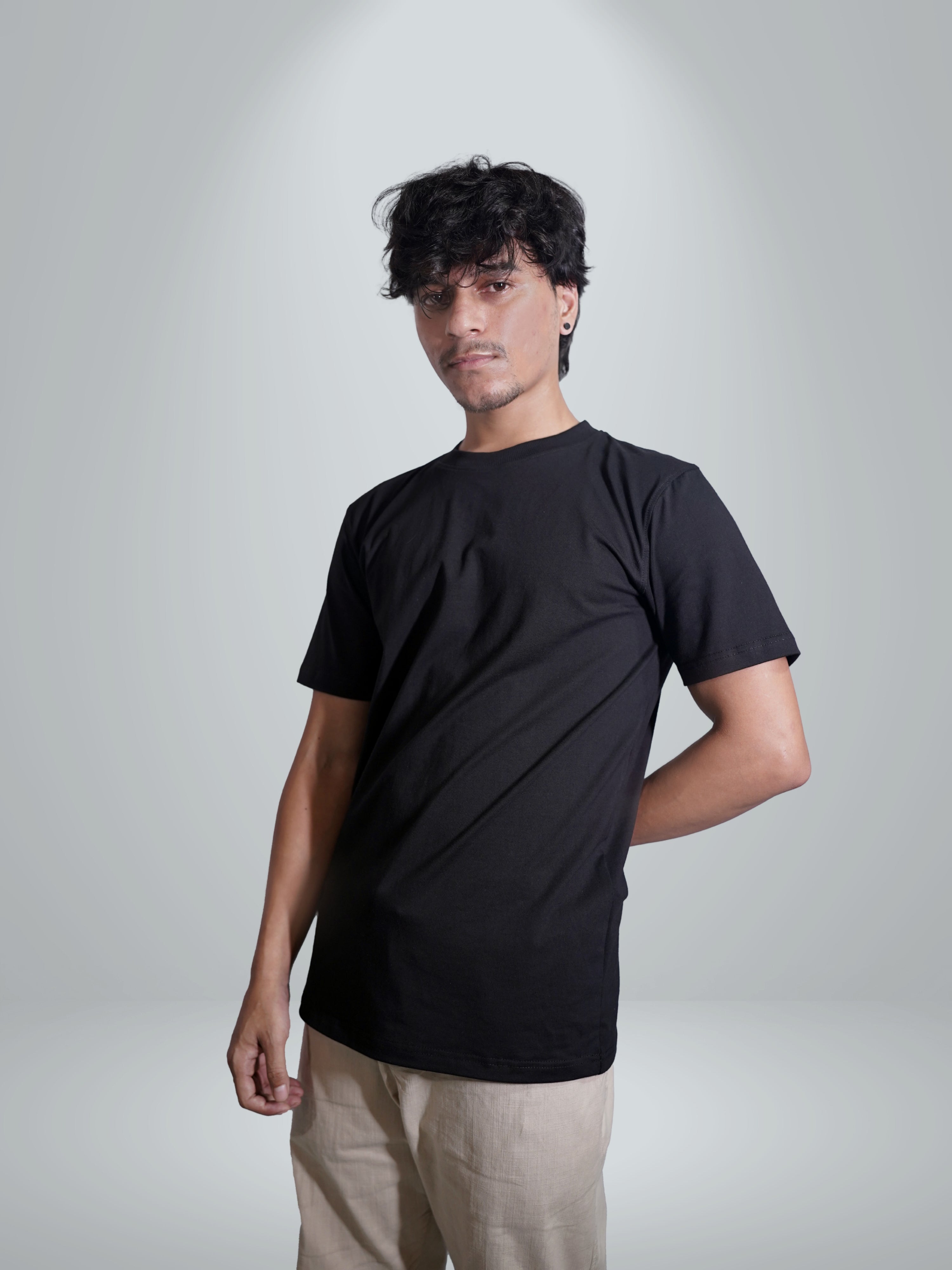 Basic Black Regular Fit Tee