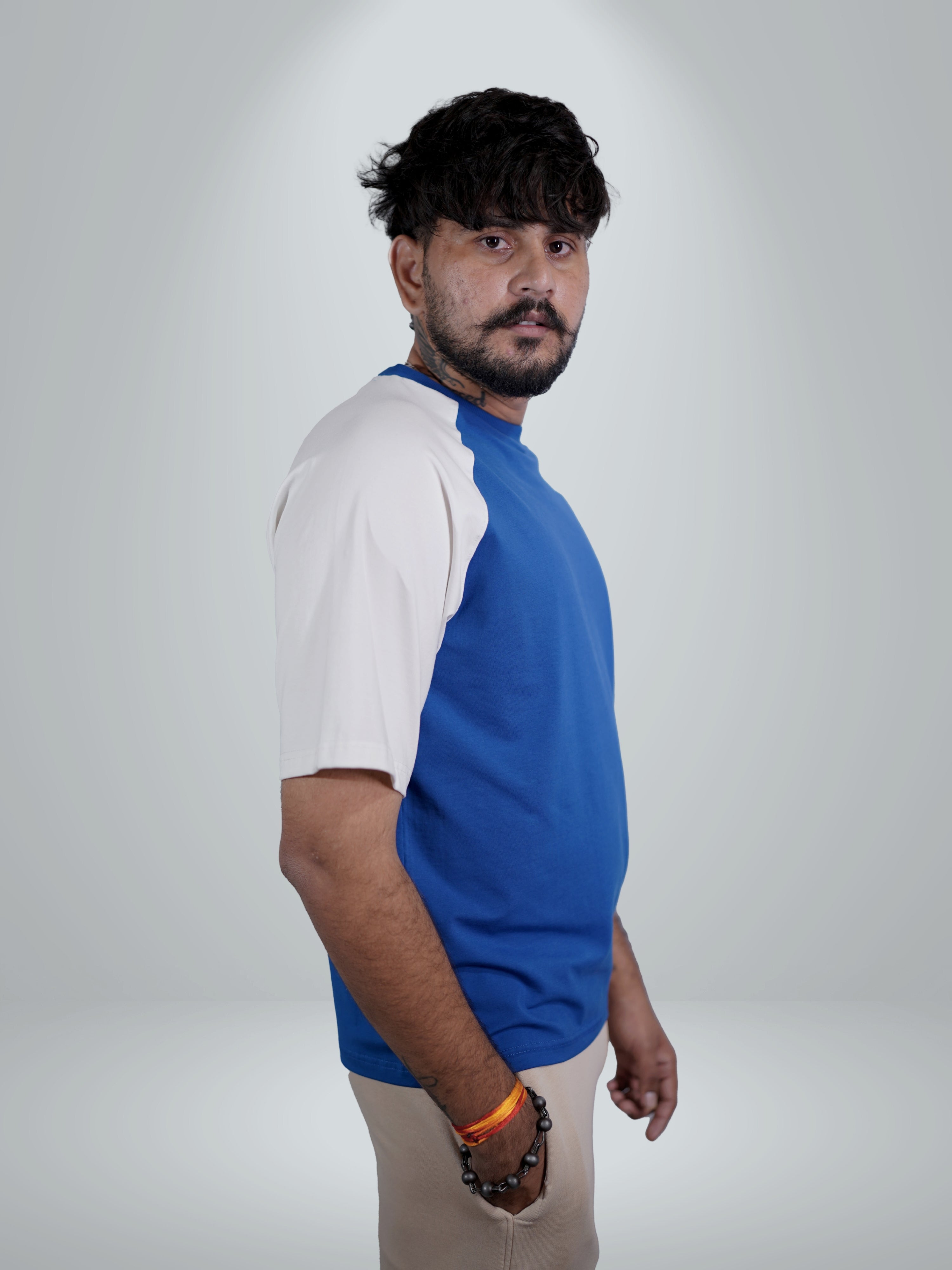 Basic Cobalt Blue Raglan Tee