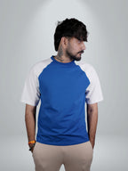 Basic Cobalt Blue Raglan Tee