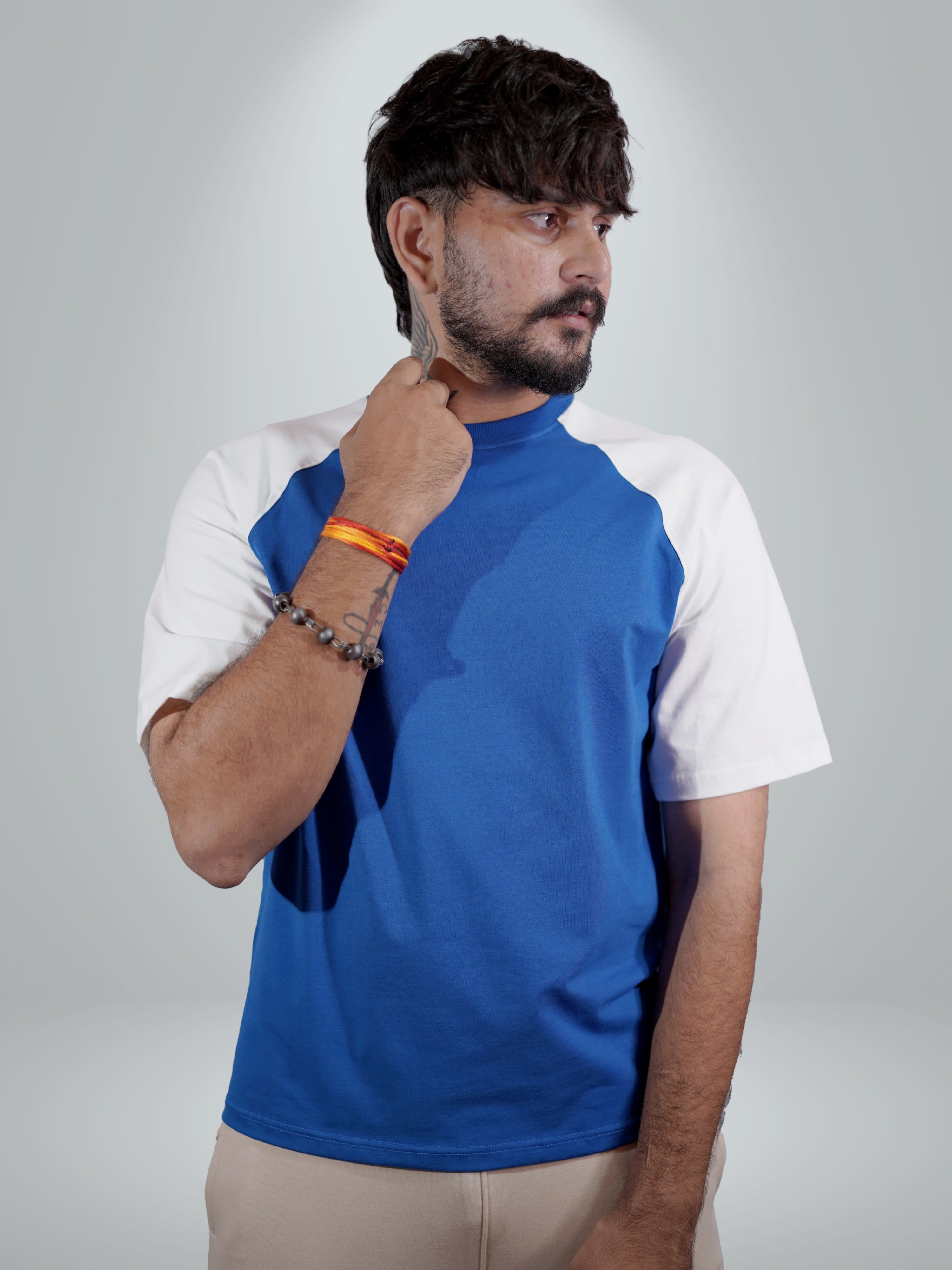 Basic Cobalt Blue Raglan Tee