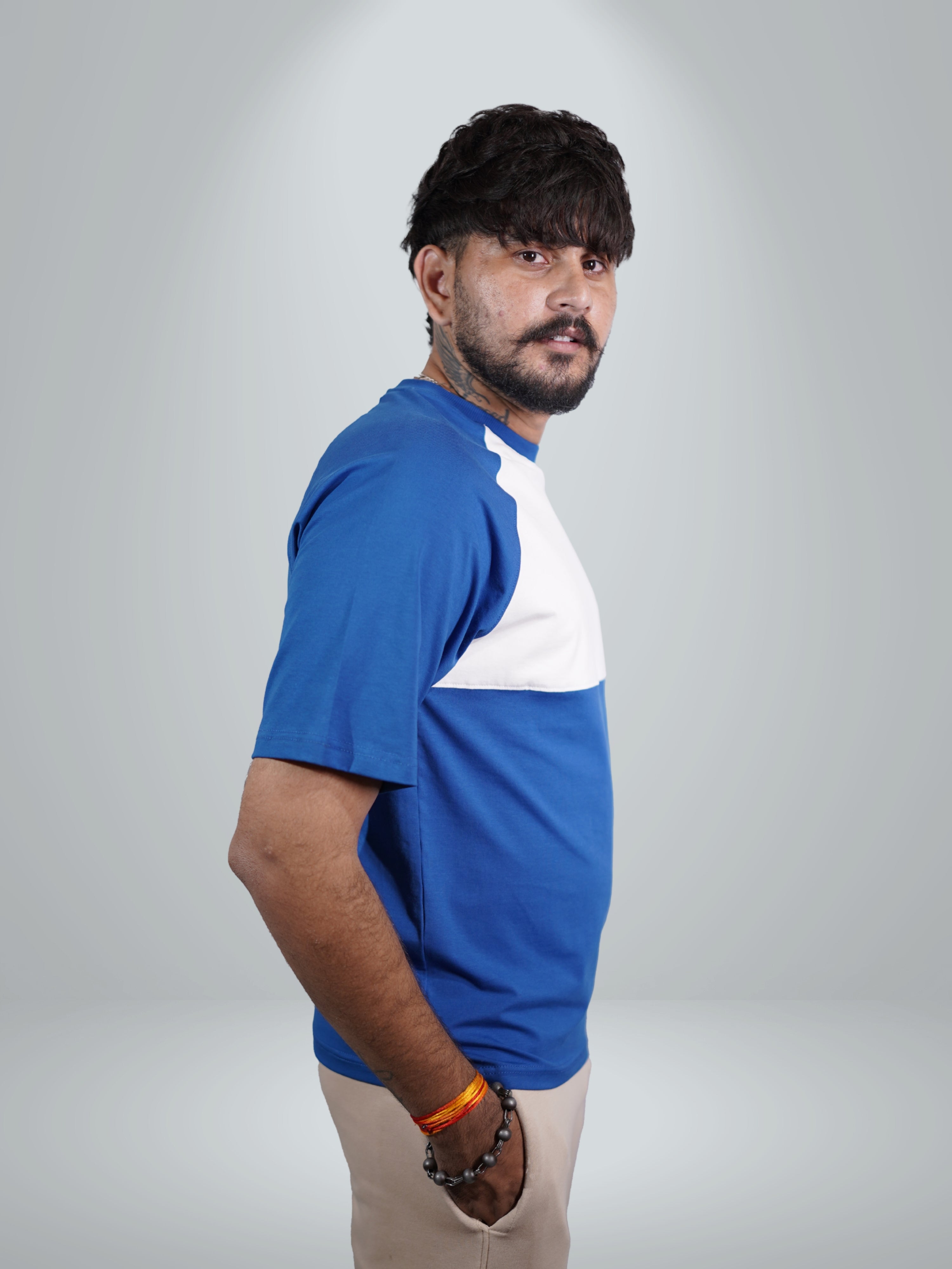 Arena Cobalt Blue White Dual Tee