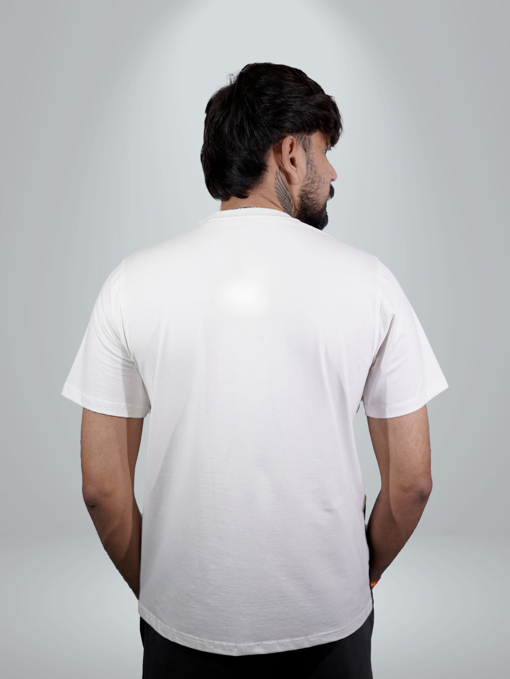 Split White Black Dual Tee
