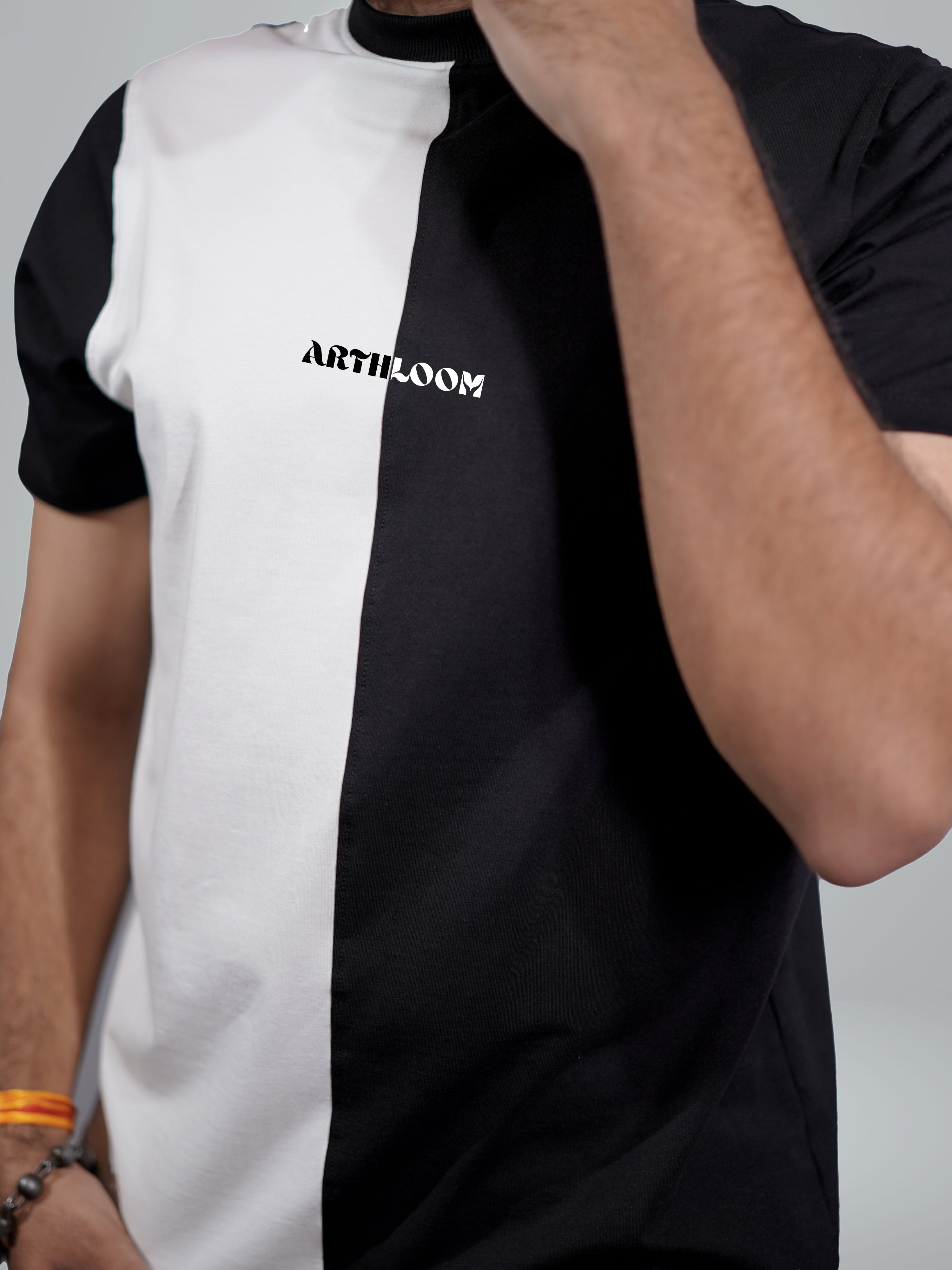 Arthloom Split Black White Dual tee