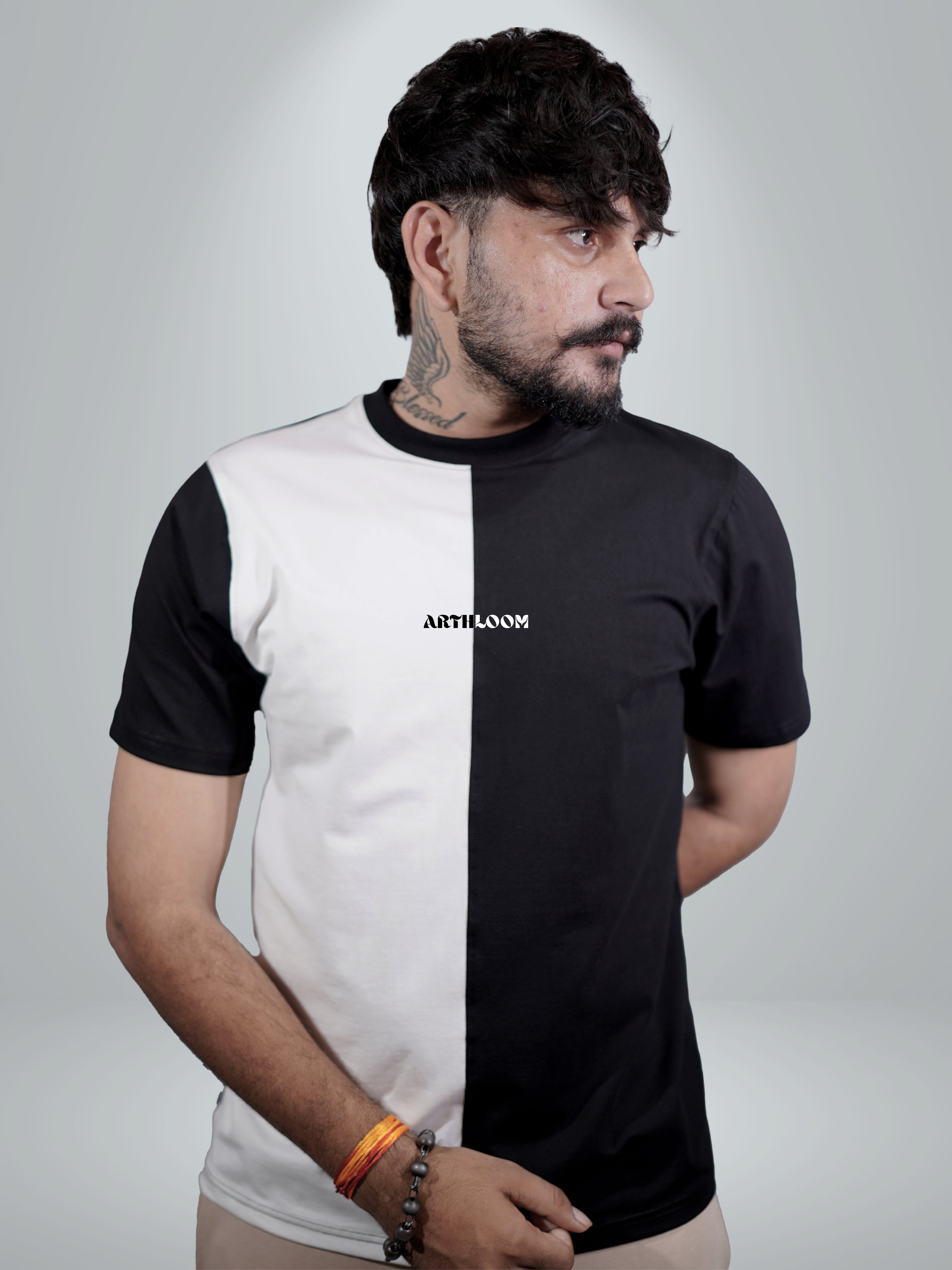 Arthloom Split Black White Dual tee