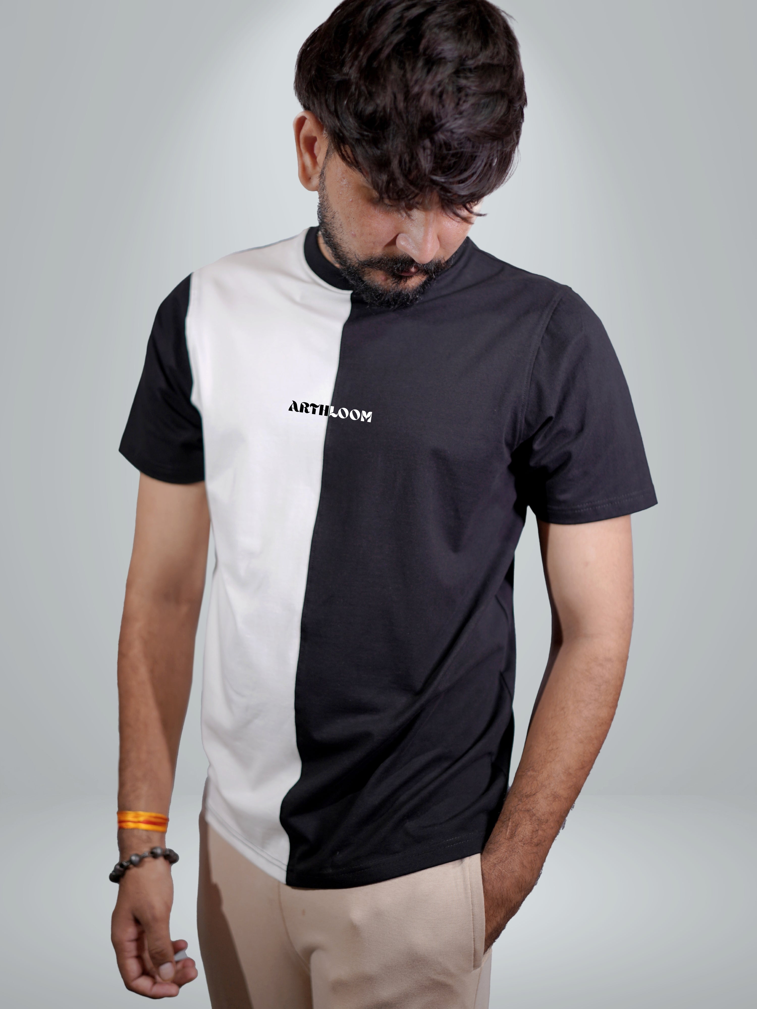 Arthloom Split Black White Dual tee