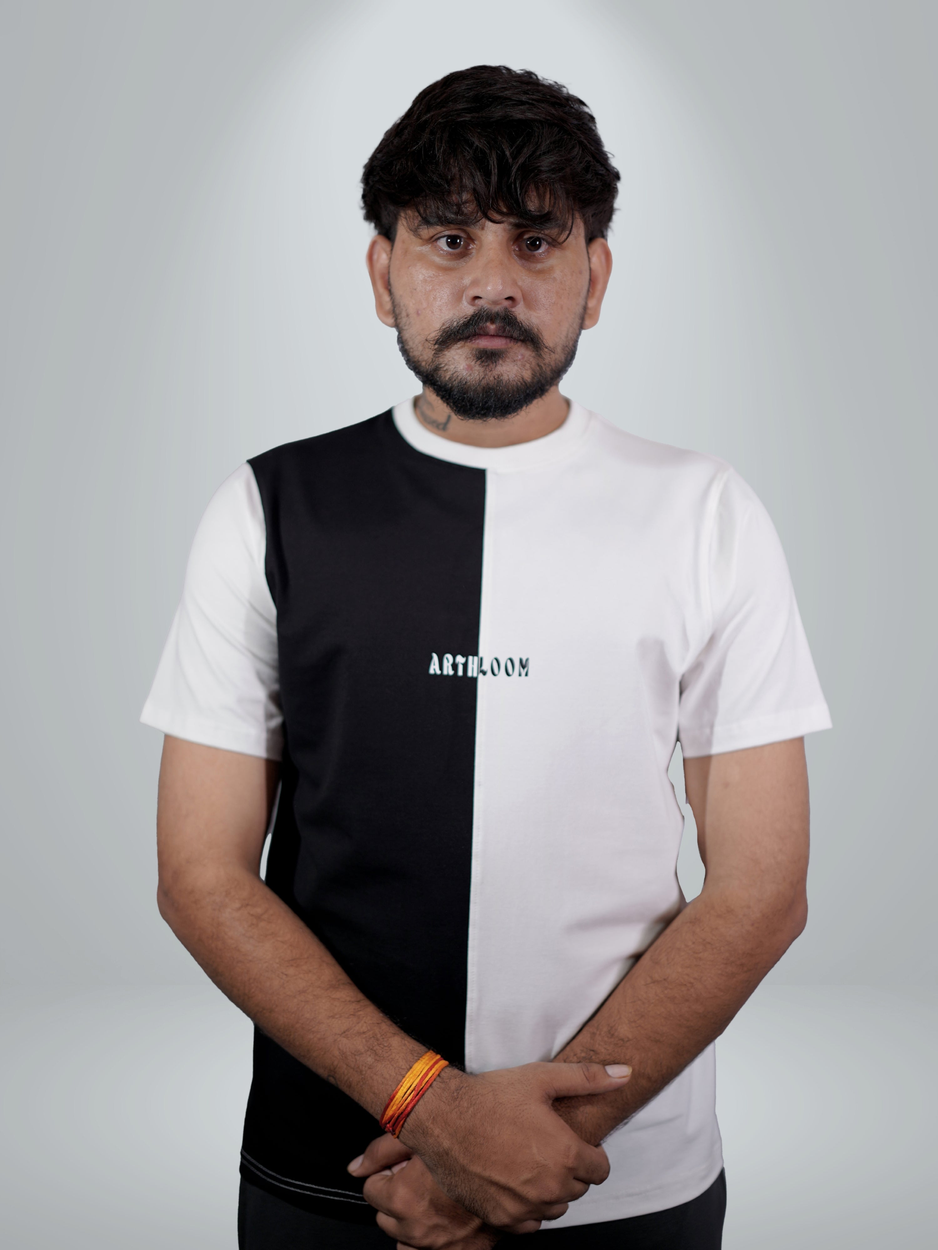 Arthloom Split White Black Dual Tee