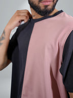 Split Matty Black Rose Dual Tee