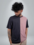 Split Matty Black Rose Dual Tee