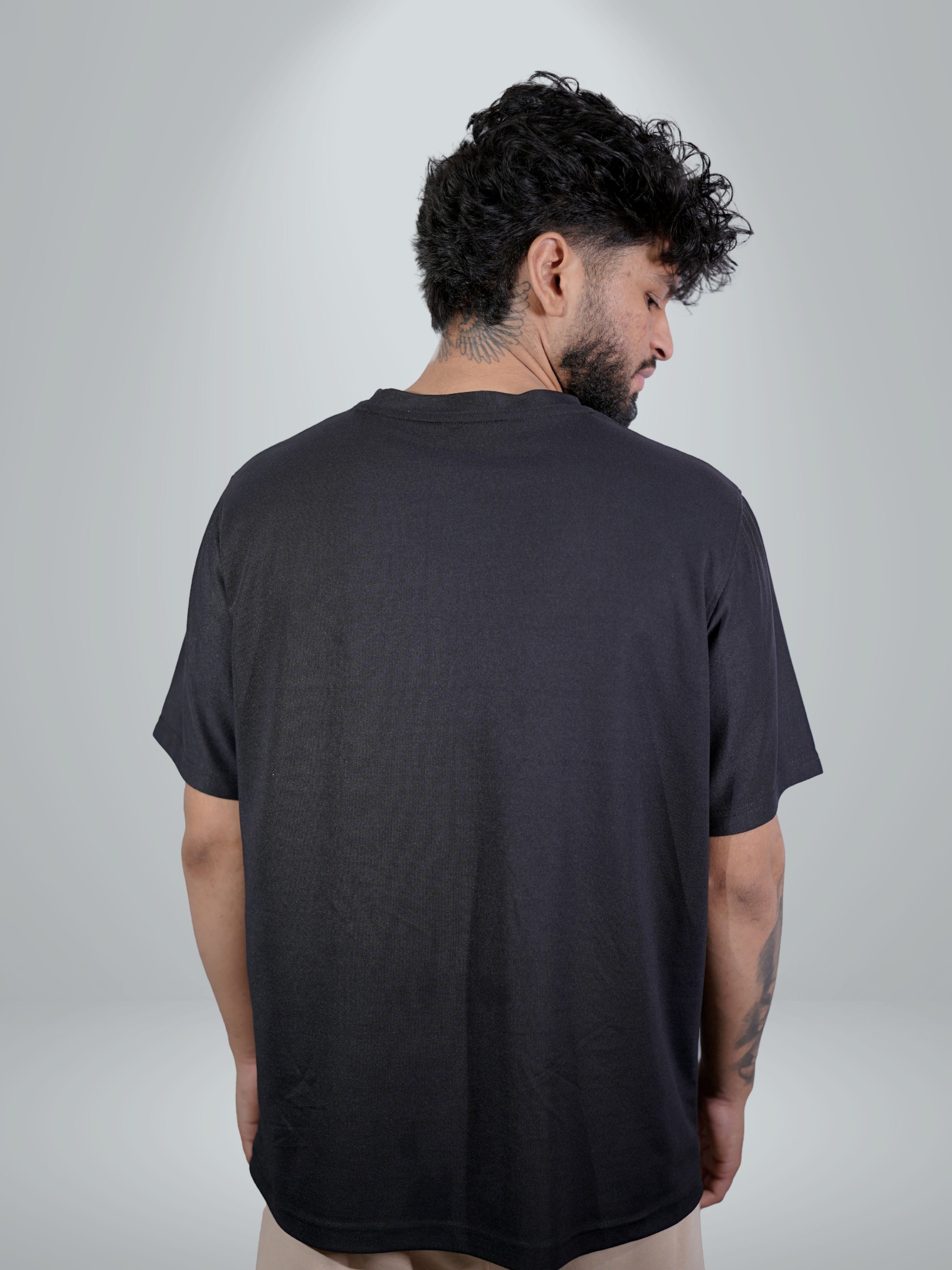 Split Matty Black Rose Dual Tee