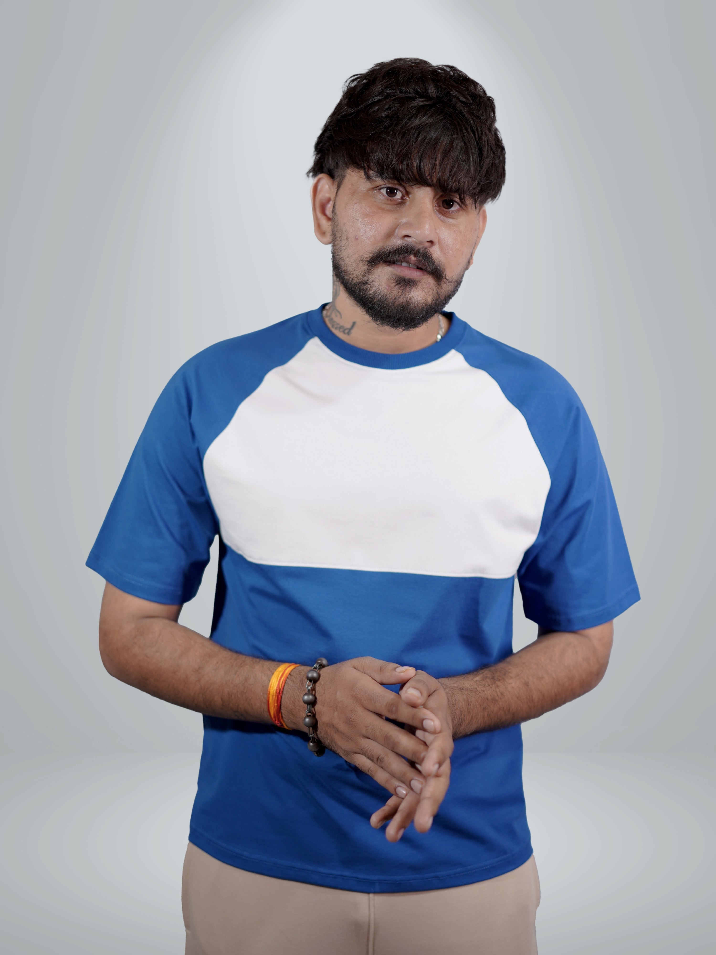 Arthloom Arena Cobalt Blue White Dual Tee